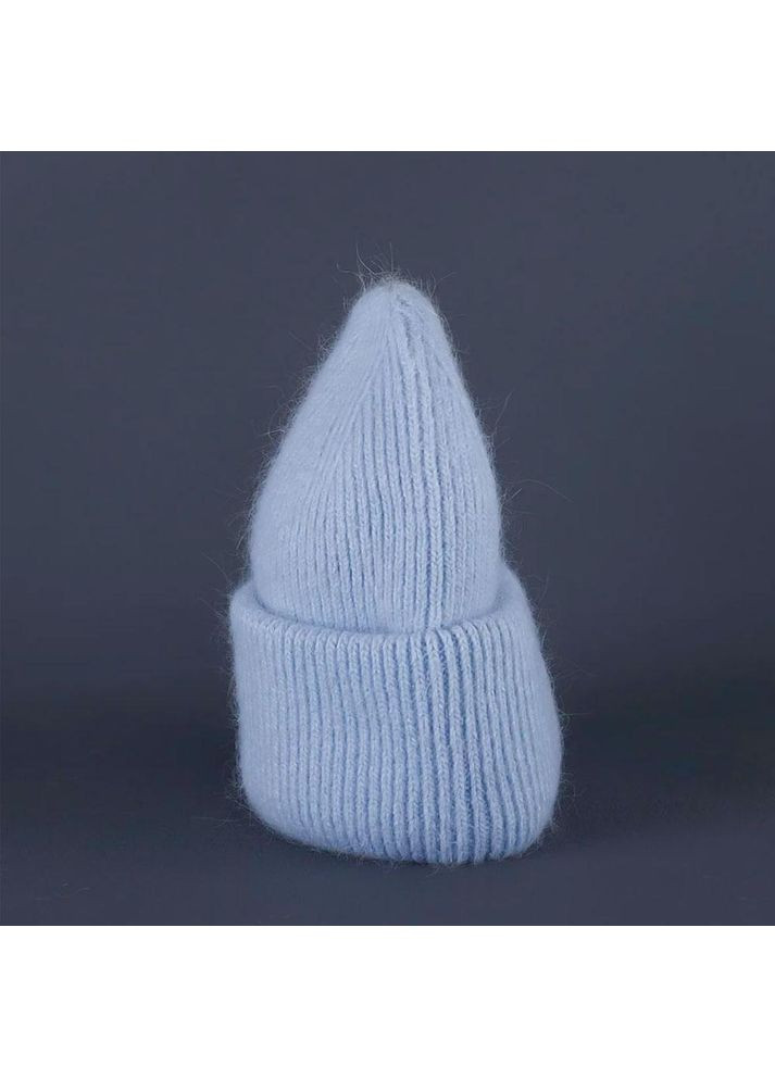 Женская зимняя шапка из ангорки, цвет голубой (TA0086_1) No Brand (370719019)