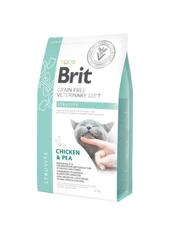 Сухий корм для кішок Cat Struvite 2 кг (8595602528271) Brit VetDiets (397519713)