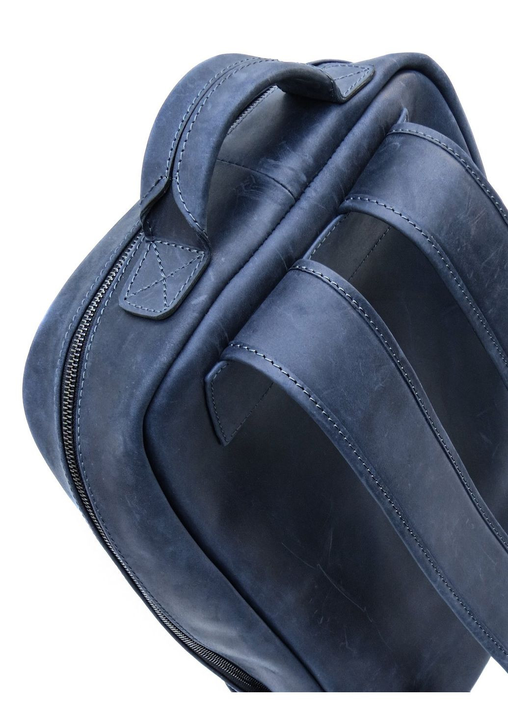 Синій чоловічий шкіряний рюкзак з вінтажній шкіри N1003KB Newery (303830670)