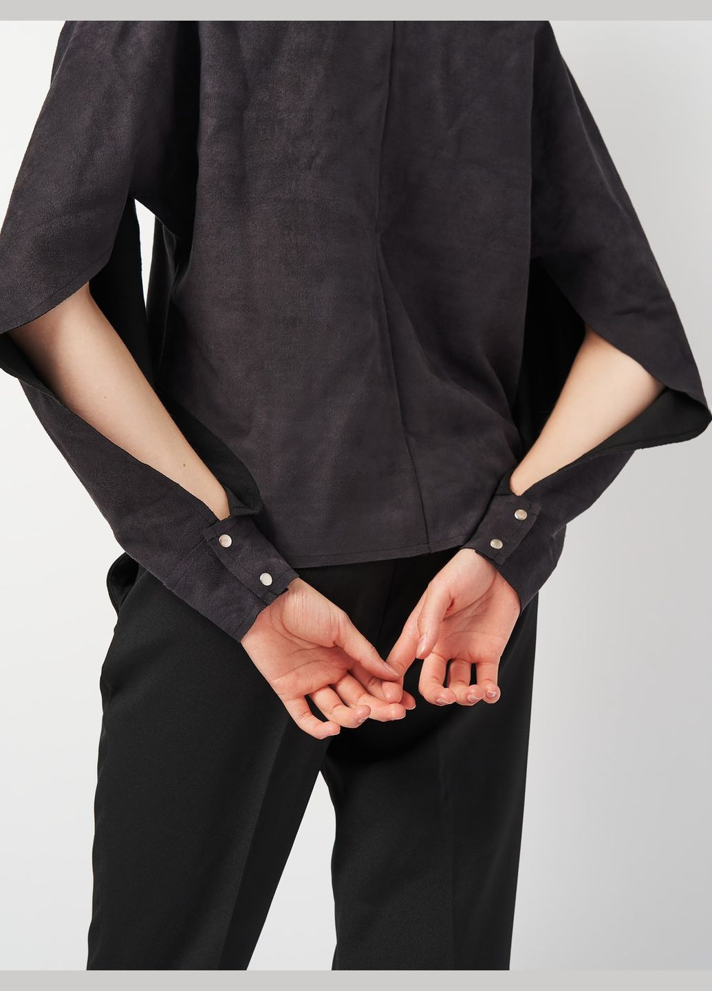 Графитовая блуза H&M