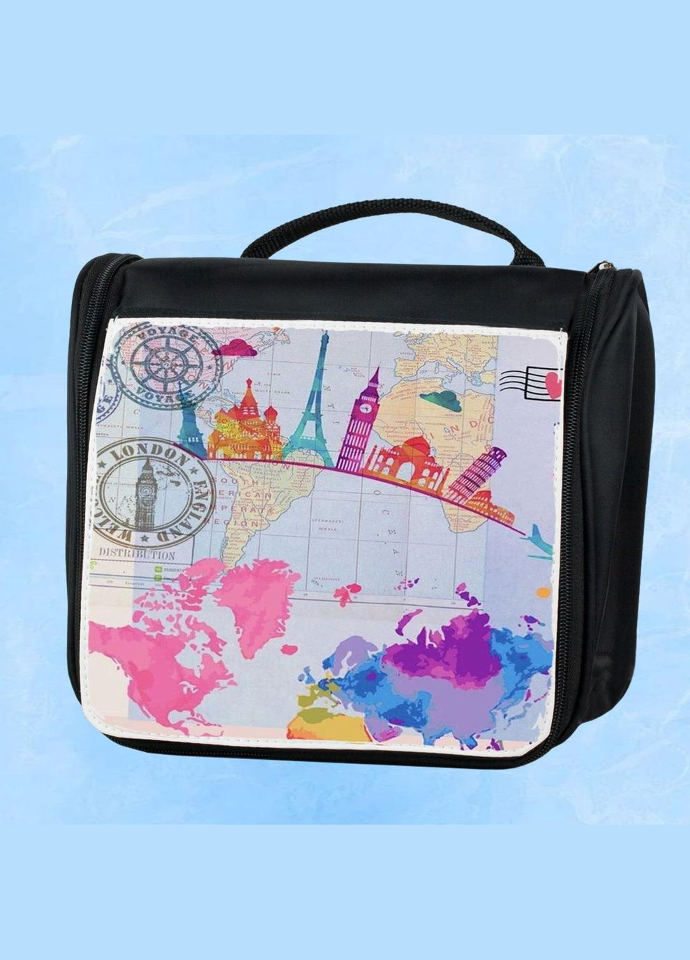 Дорожная сумка - органайзер для косметики несессер Travel #02 Черная No Brand (318677249)