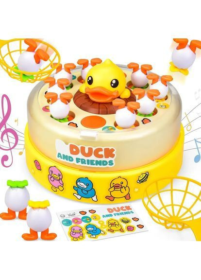 Музична карусель “Злови качку” B.Duck and Friends з вистрибувальними каченятами та 2 сачками No Brand (366664474)