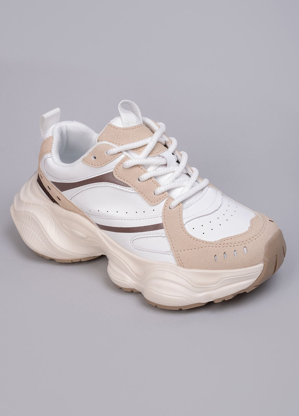 Кроссовки женские V240-2 бежевые 344379 Power бежевые демисезоны (302786042)