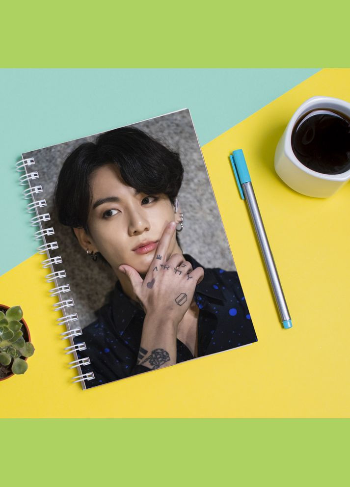 Скетчбук Sketchbook (блокнот) для рисования с принтом Твой угонщик Чон Чонгук - Jungkook Jeon 3 Кавун блокнот для малювання (316132840)