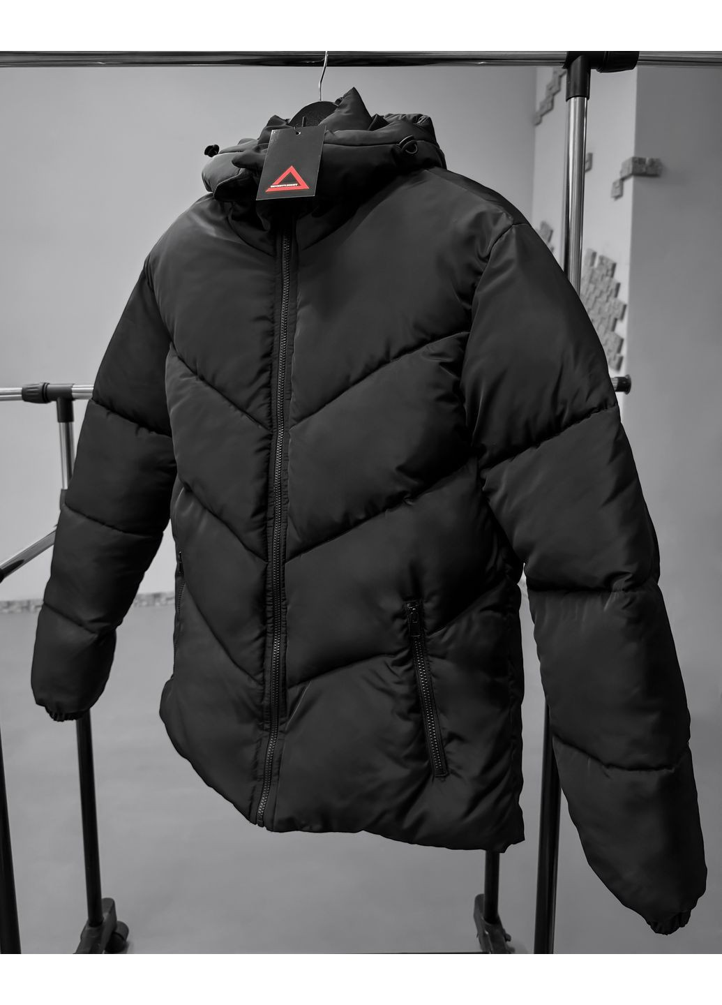 Чорна зимня зимова куртка Seventy.Eight