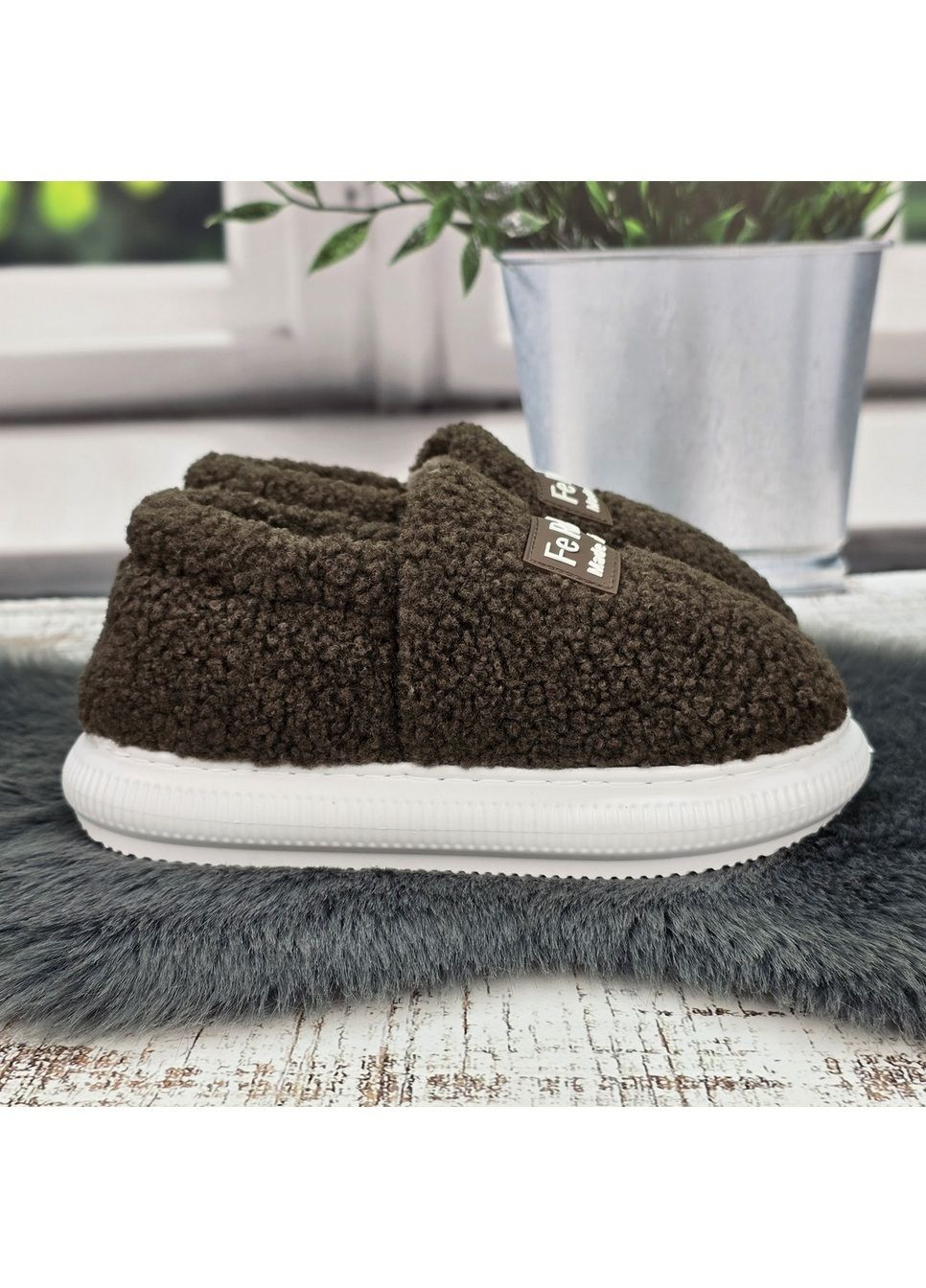 Тапочки жіночі закриті чуні хутряні Luck Line (370091717)