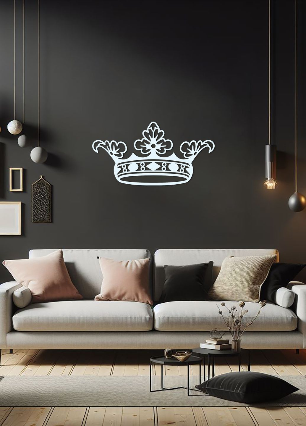 Сучасна картина на стіну, декор для кімнати "Корона королеви", оригінальний подарунок 30х15 см Woodyard (292112784)