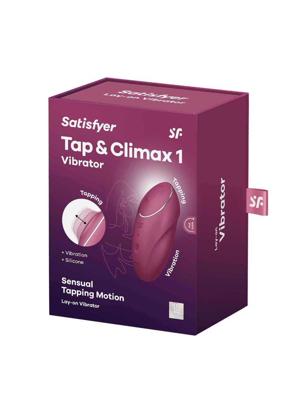 Вібростимулятор-пульсатор Tap & Climax 1 Red, ефект постукування пальцем, 2 мотори Satisfyer (300374761)