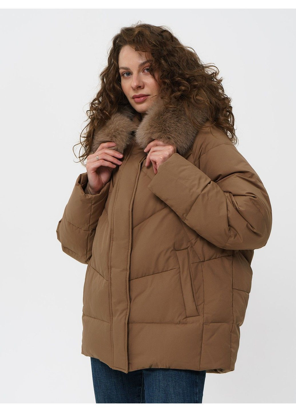 Коричнева зимня куртка 21 - 04287 Vivilona