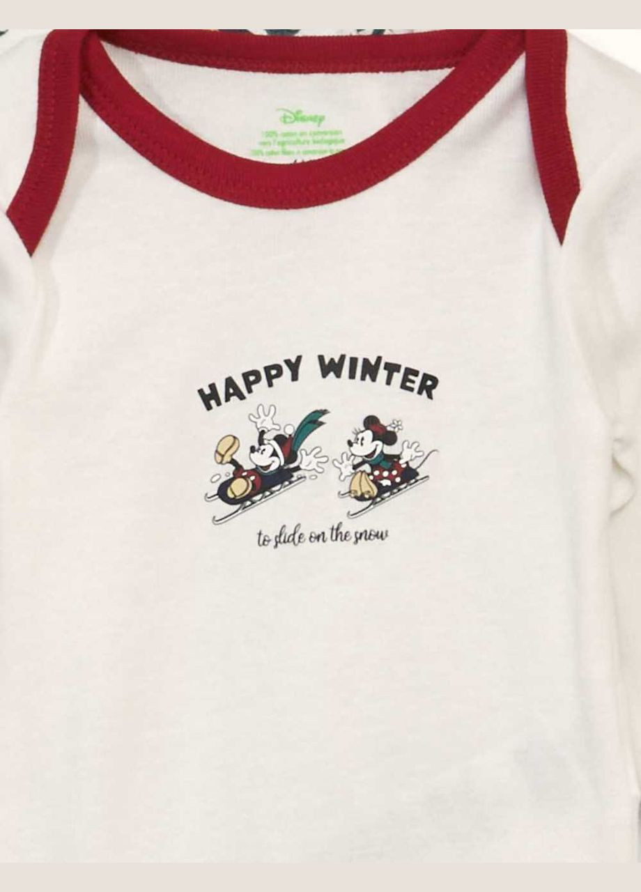 Боді,білий-червоний в візерунки, Kiabi (314812900)