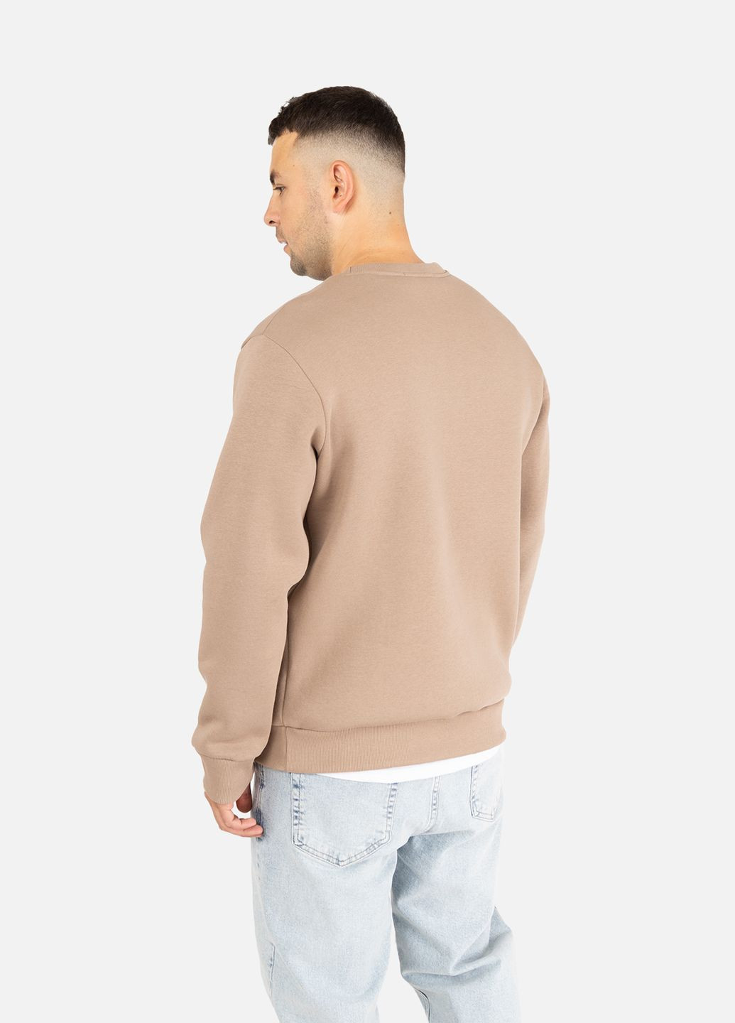 Кофейный мужской свитшот цвет капучино cb-00254624 Yuki (309016069)