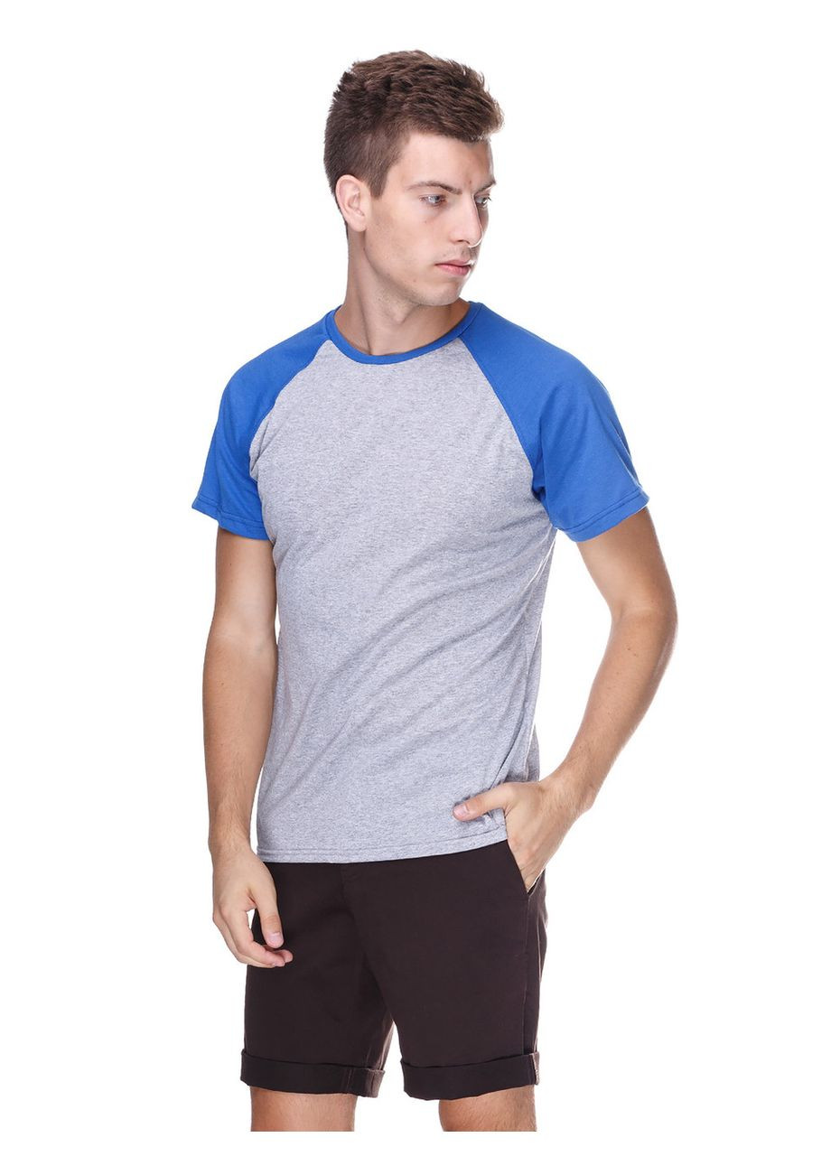 Светло-серая мужская футболка прямого силуэта (hb69457) HiBrand