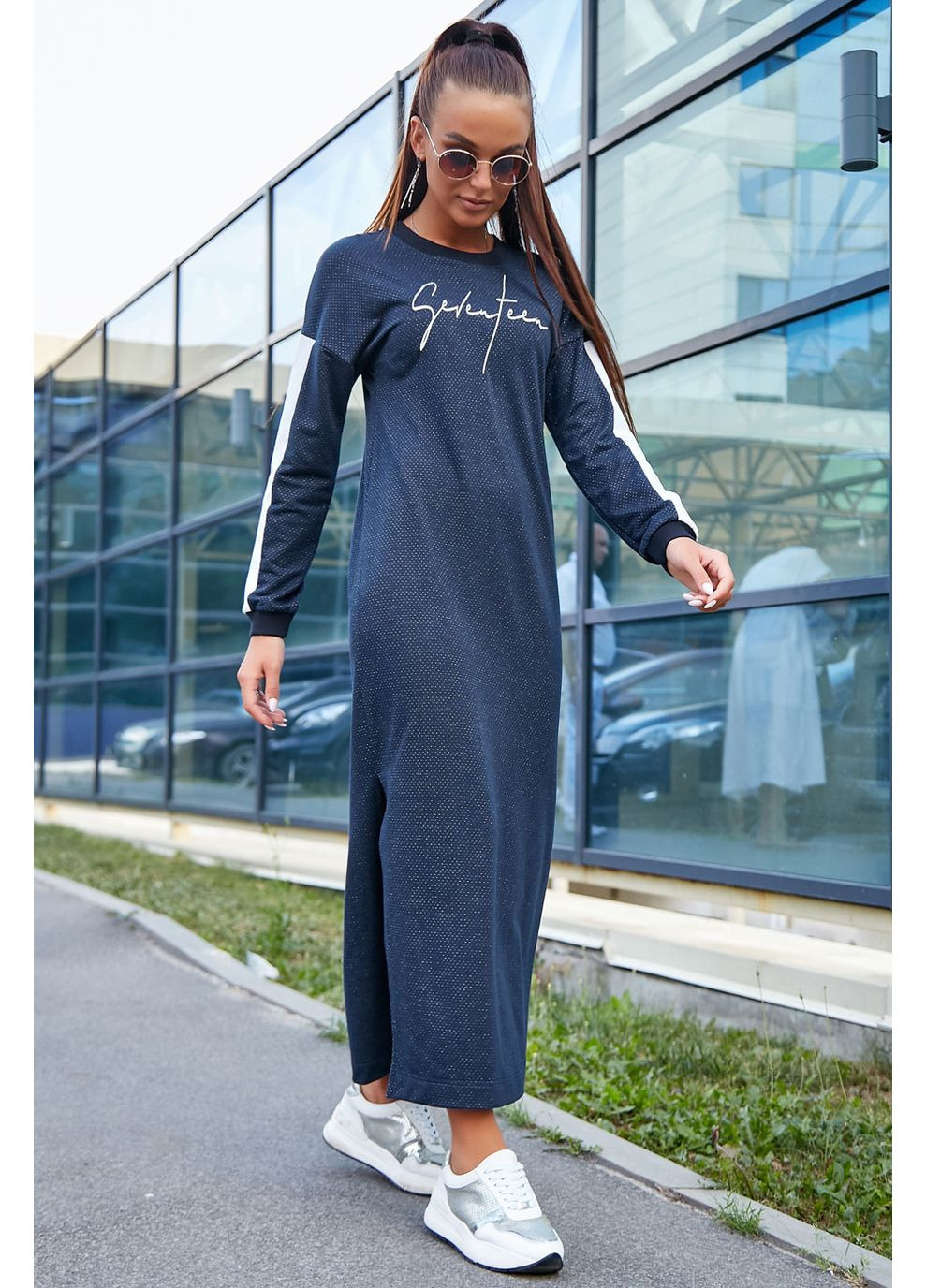 Синее платье 1215.3655 Seventeen