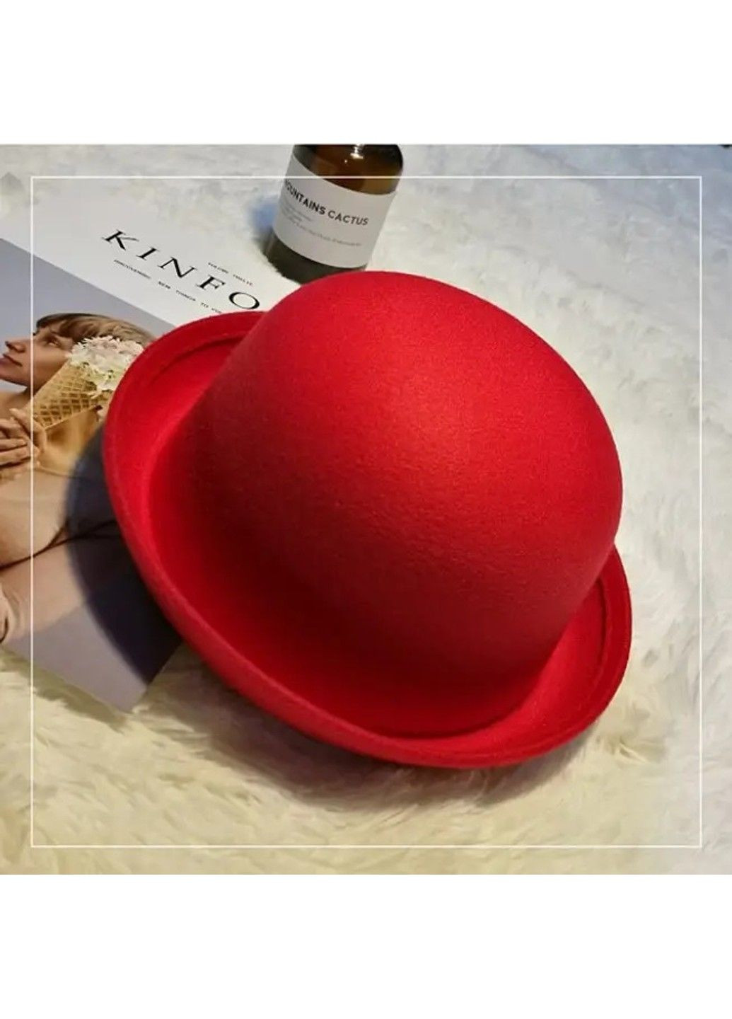 Капелюх Казанок червоний No Brand (301038098)