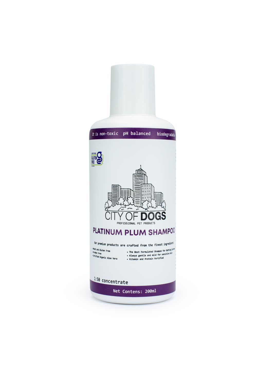 Оптимізуючий шампунь Platinum Plum, 500 мл City of Dogs (355929004)