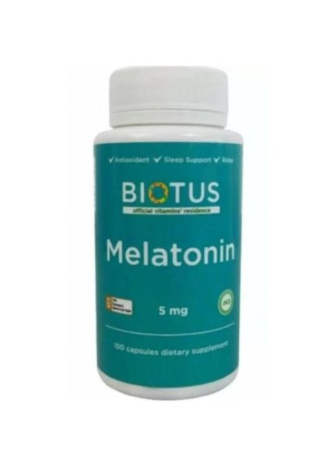 Melatonin 5 mg 100 Caps BIO-530401 Biotus (291848651)