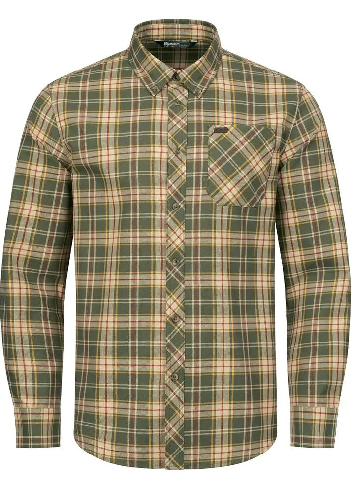 Оливковая рубашка blaser active outfits louie No Brand