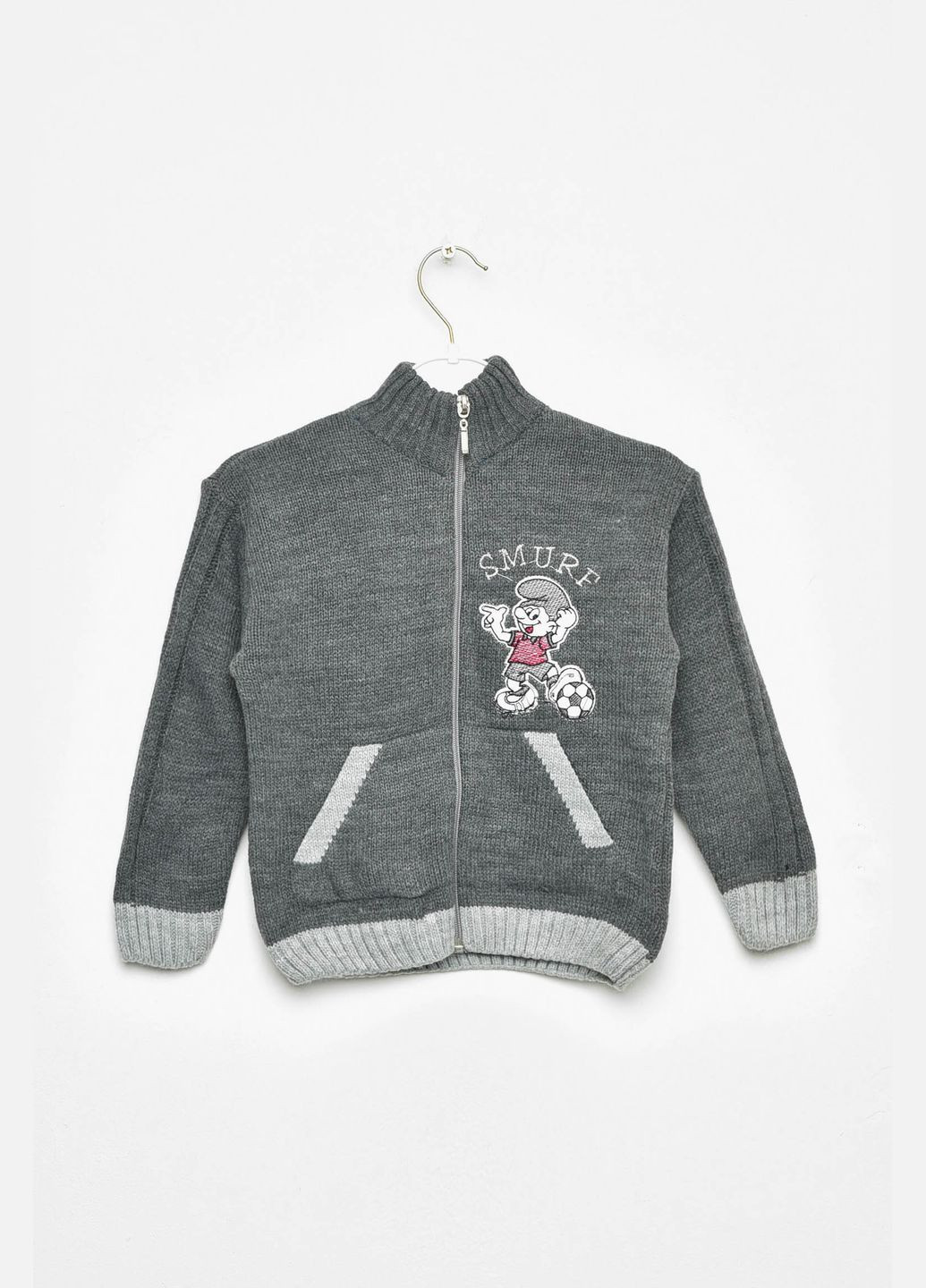 Кофта дитяча для хлопчика темно-сірого кольору Let's Shop (330104776)