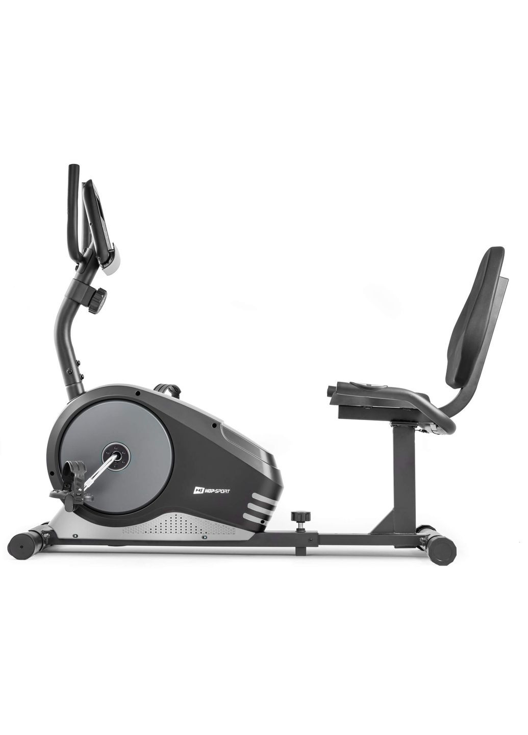 Горизонтальний велотренажер HS-040L Root чорно-сріблястий - model 2020 Hop-Sport (361952721)
