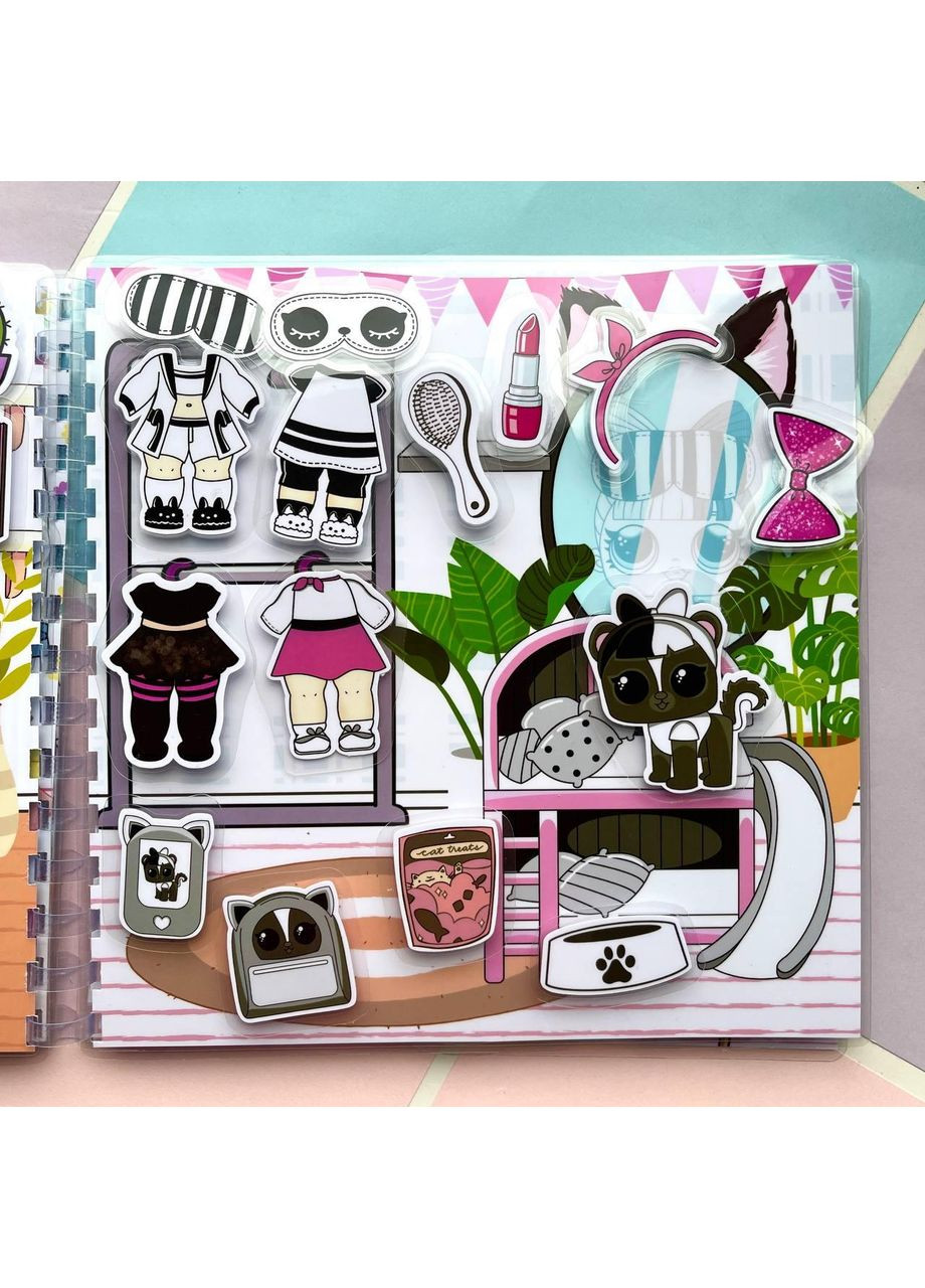 Книга на липучках "БУДИНОК ЛОЛ" для дівчаток No Brand (365762435)