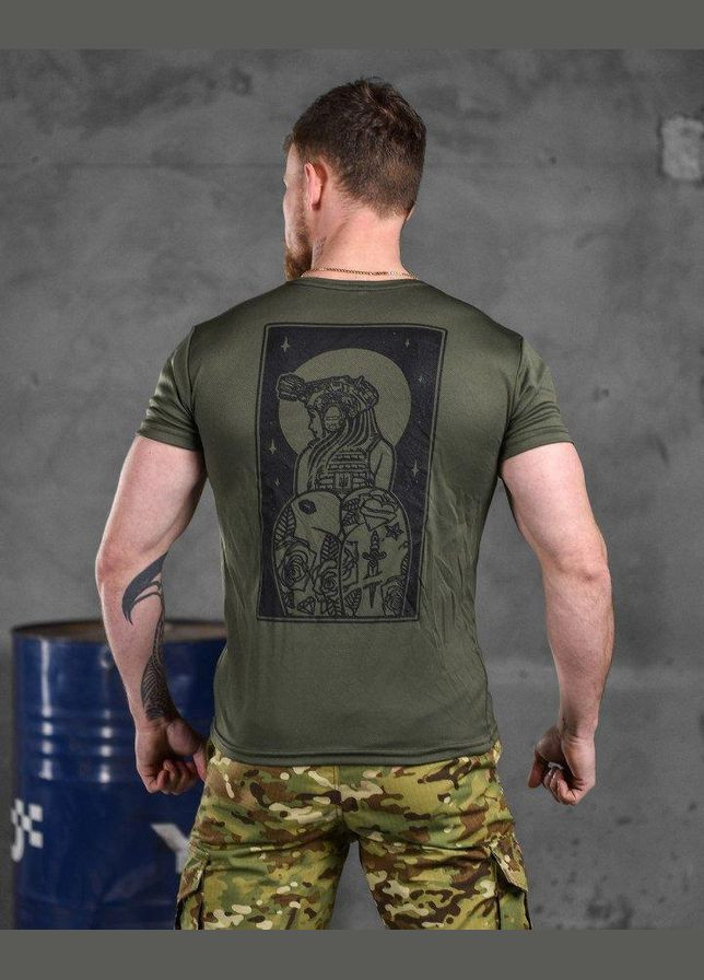 Тактическая потоотводящая футболка Odin diva oliva ВТ6556 M No Brand (286380058)