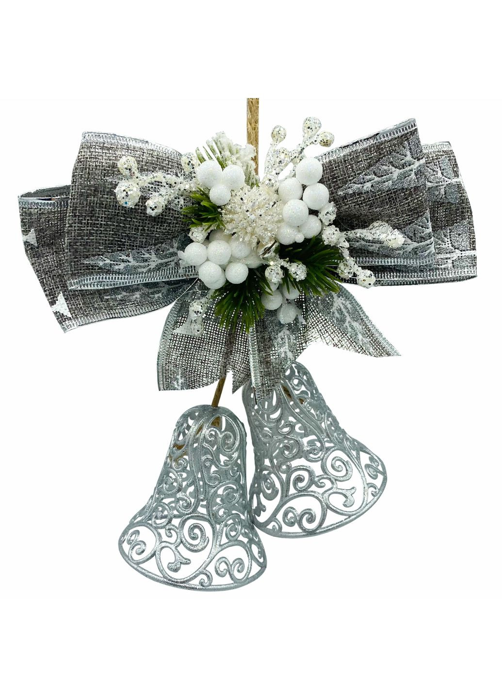 Прикраса новорічна Дзвіночки ажурні з декором №10 20х30х8 см MIS LT (365628002)