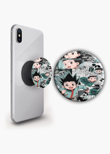 Держатель для телефона PopSockets Аниме Хантер х Хантер #018 Черный No Brand (304503274)
