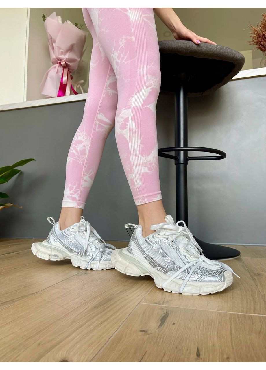 Кросівки жіночі і чоловічі Balenciaga 3XL White Silver | Баленціага 3XL срібні No Brand срібні демісезони (352474028)