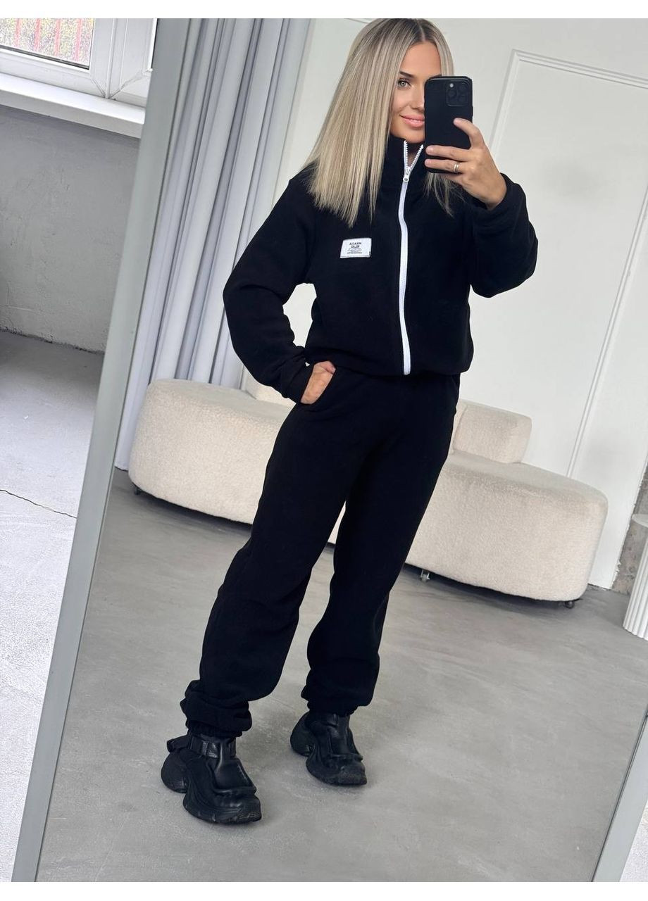 Теплий костюм жіночий полар фліс кофта на змійці No Brand (363983127)