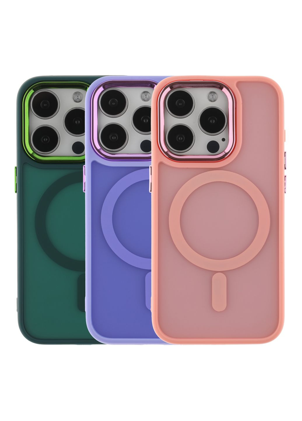 Чехол TPU+PC Space Magnetic Color with Magsafe для iPhone 15 Pro Цвет Dark Purple No Brand Apple iPhone 15 Pro 2023 (336150026)