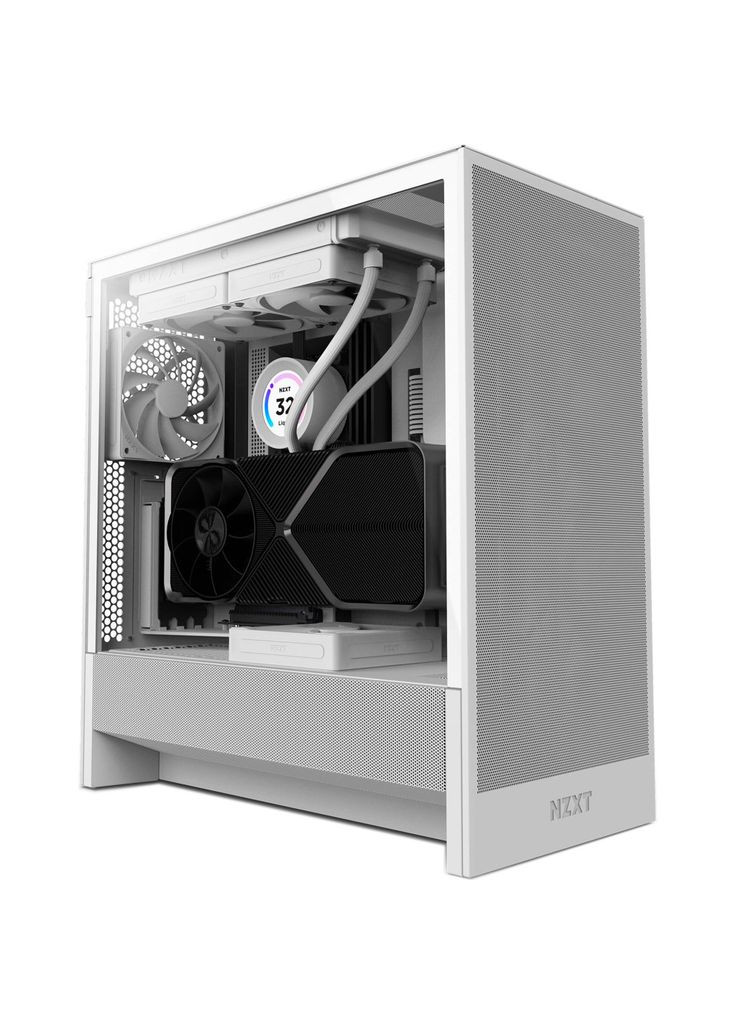 Корпус (m454877) NZXT H5 Flow Compact All White (369020897)