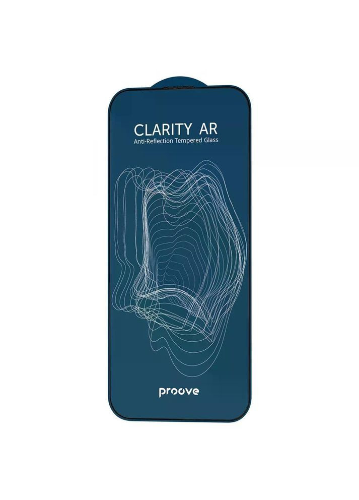 Захисне скло Clarity AR для iPhone 17/16 PRO з сіткою для захисту динаміка black (PGCARI16P001) Proove (361028962)