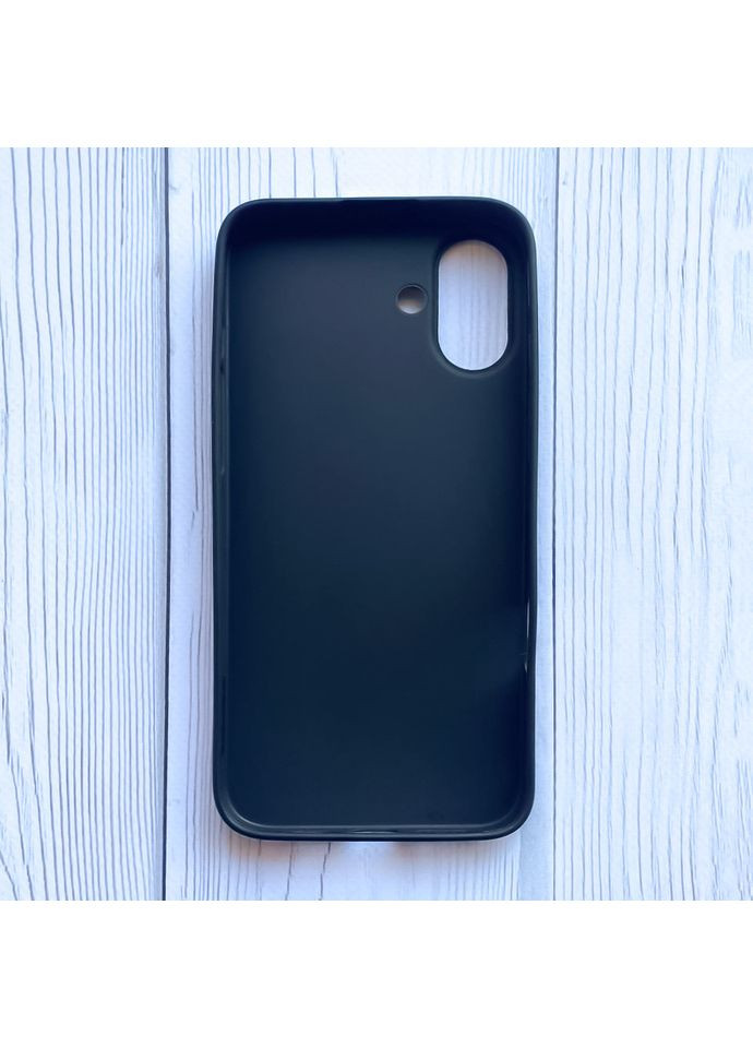 Матовий чорний чохол на iPhone 16 Plus Пушин котик (принт 412) Creative (356122051)