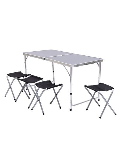 Раскладной стол и 4 стула кемпинговый набор для пикника рыбалки отдыха легкий комплект мебели ProDobro (364192468)