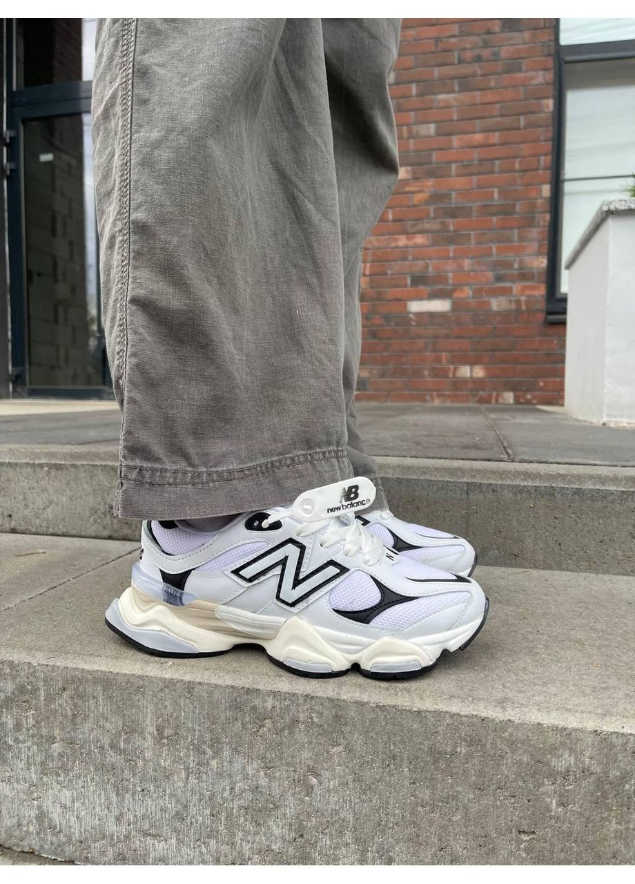 Черные демисезонные кроссовки мужские new balance 9060 white black нью беланс 9060 No Brand