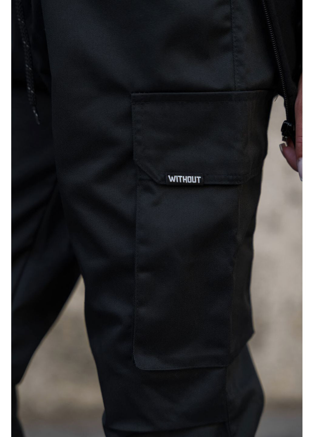 Женские Трикотажные Брюки Карго Fenix Black Without (366740760)