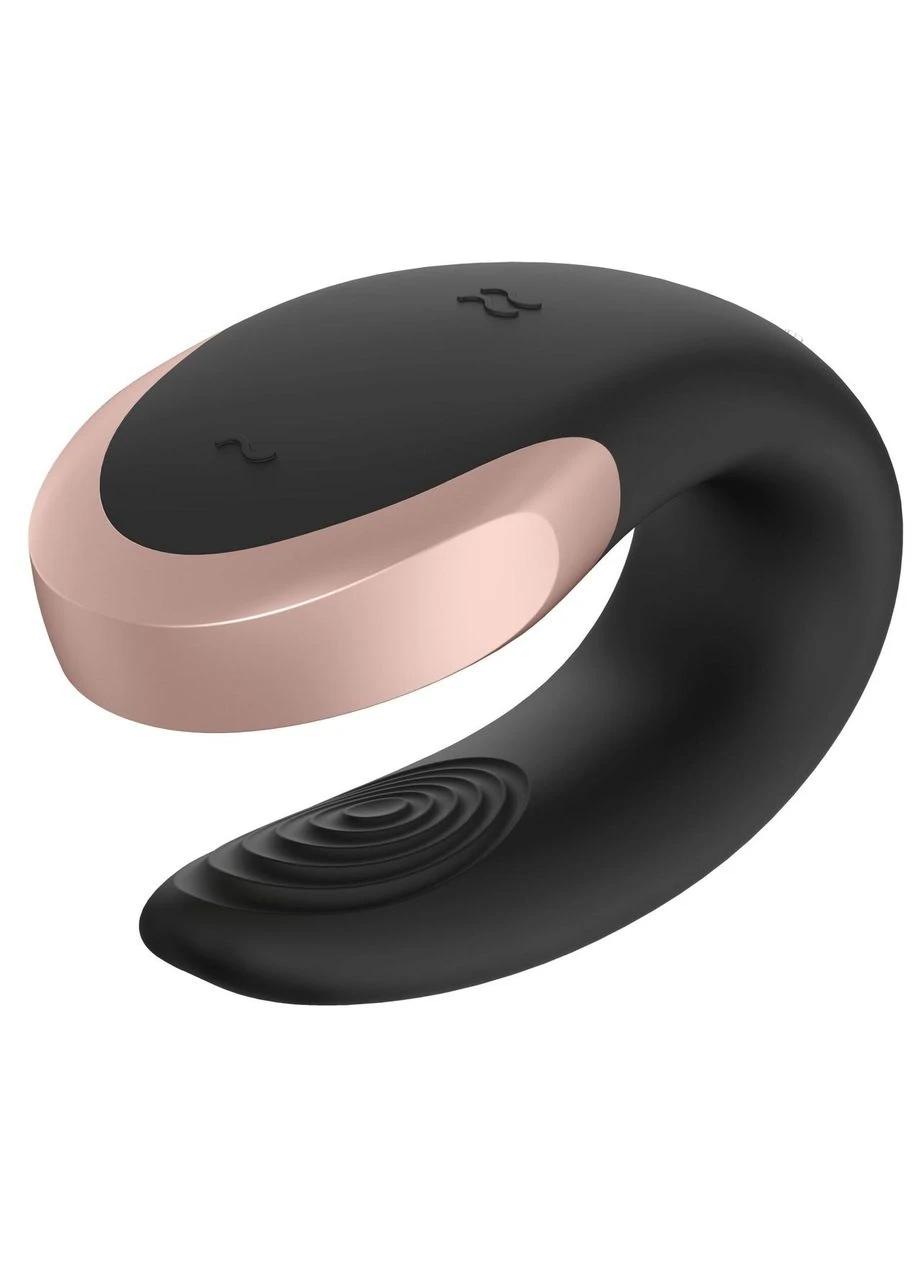 Смарт-вібратор для пар Double Love (Black) Satisfyer (383085966)