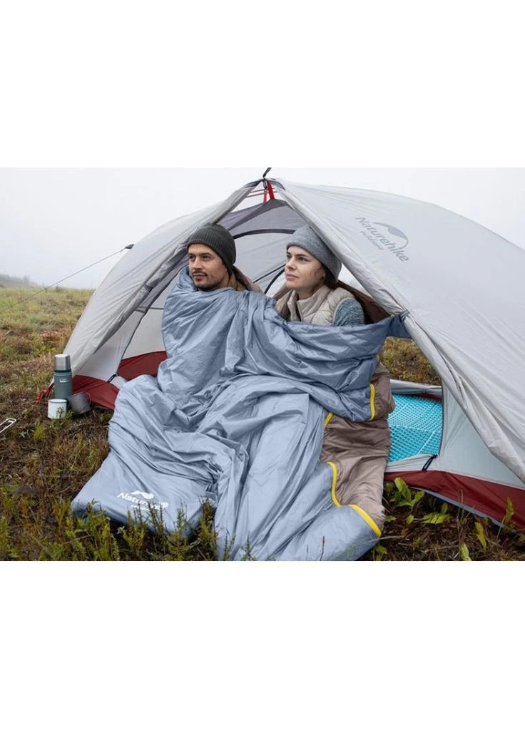 Ультралегкий спальник літній похідний Lightweight Summer LW180 NH21MSD09, (15°C) M, коричневий, 680 г, 190*75 см Naturehike (391792088)