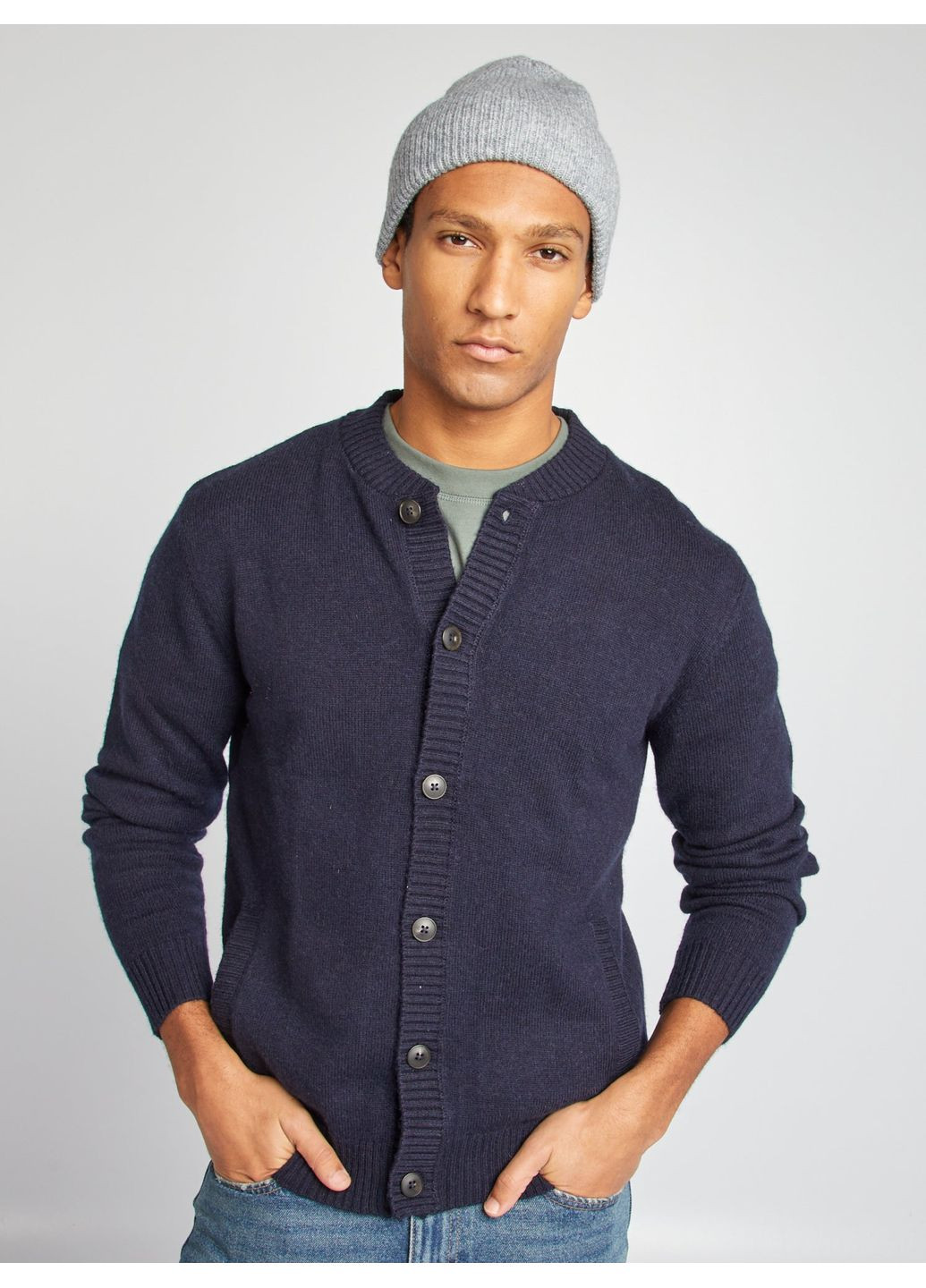 Темно-синий кардиган Kiabi