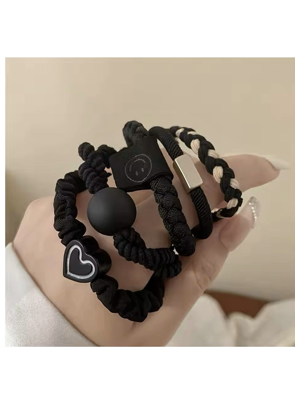 Набір резинок для волосся 5 шт No Brand резинка (303928617)