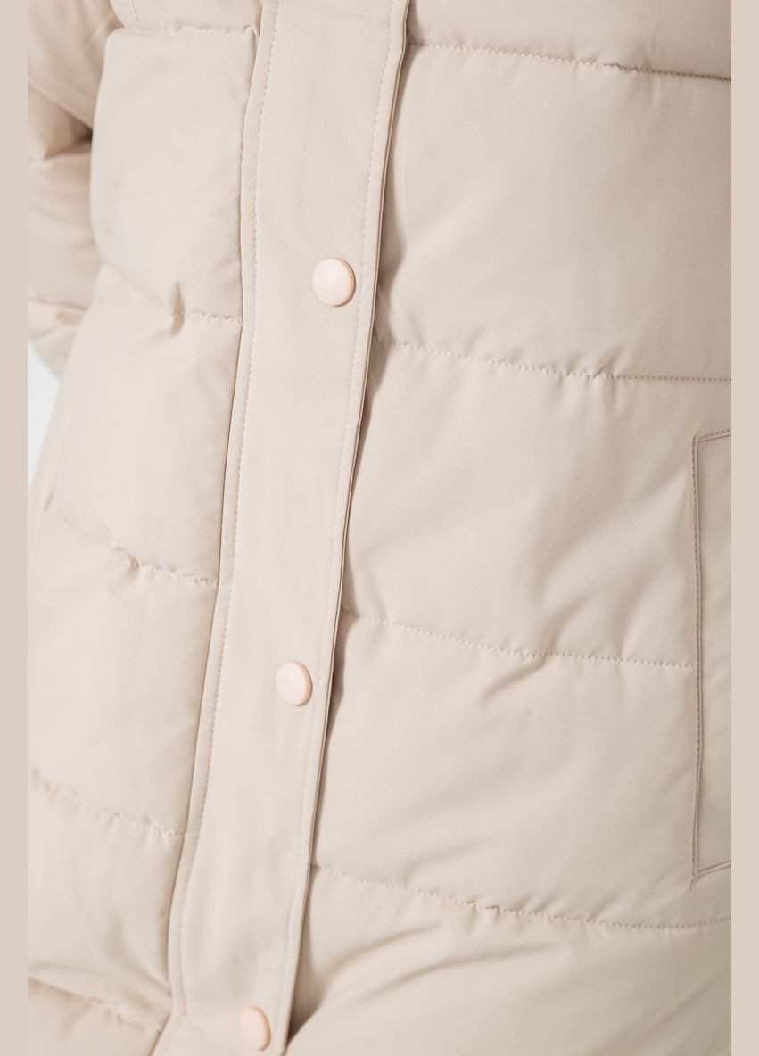 Светло-бежевая зимняя куртка Ager