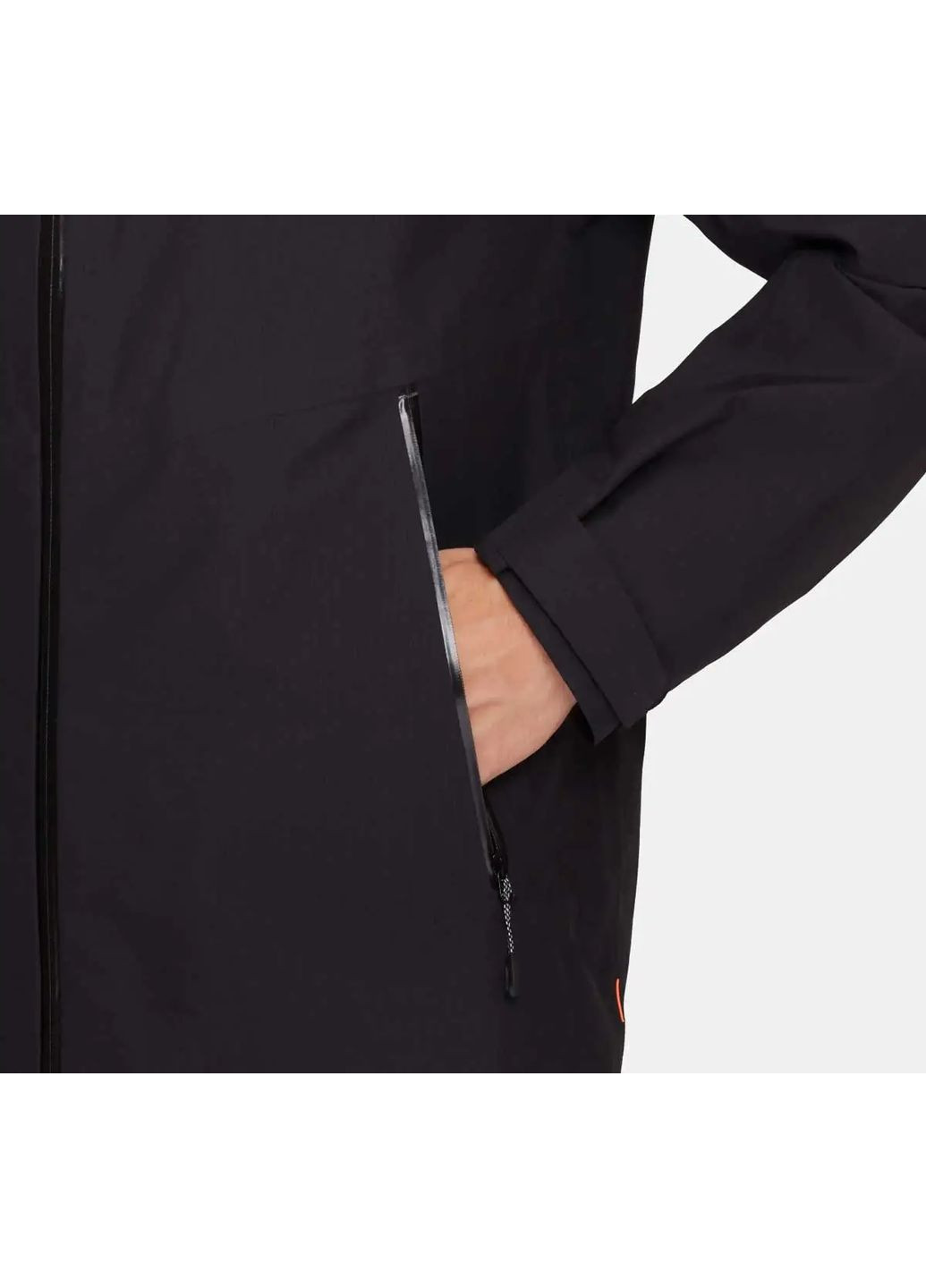 Чорна демісезонна куртка ammut alto light hs hooded jacket en black Mammut