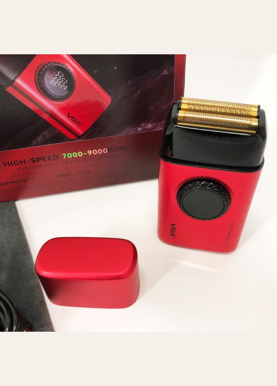 Машинка для стрижки бороды с аккумулятором VGR V-378 RED, LF-948 Профессиональная электробритва No Brand (351486055)