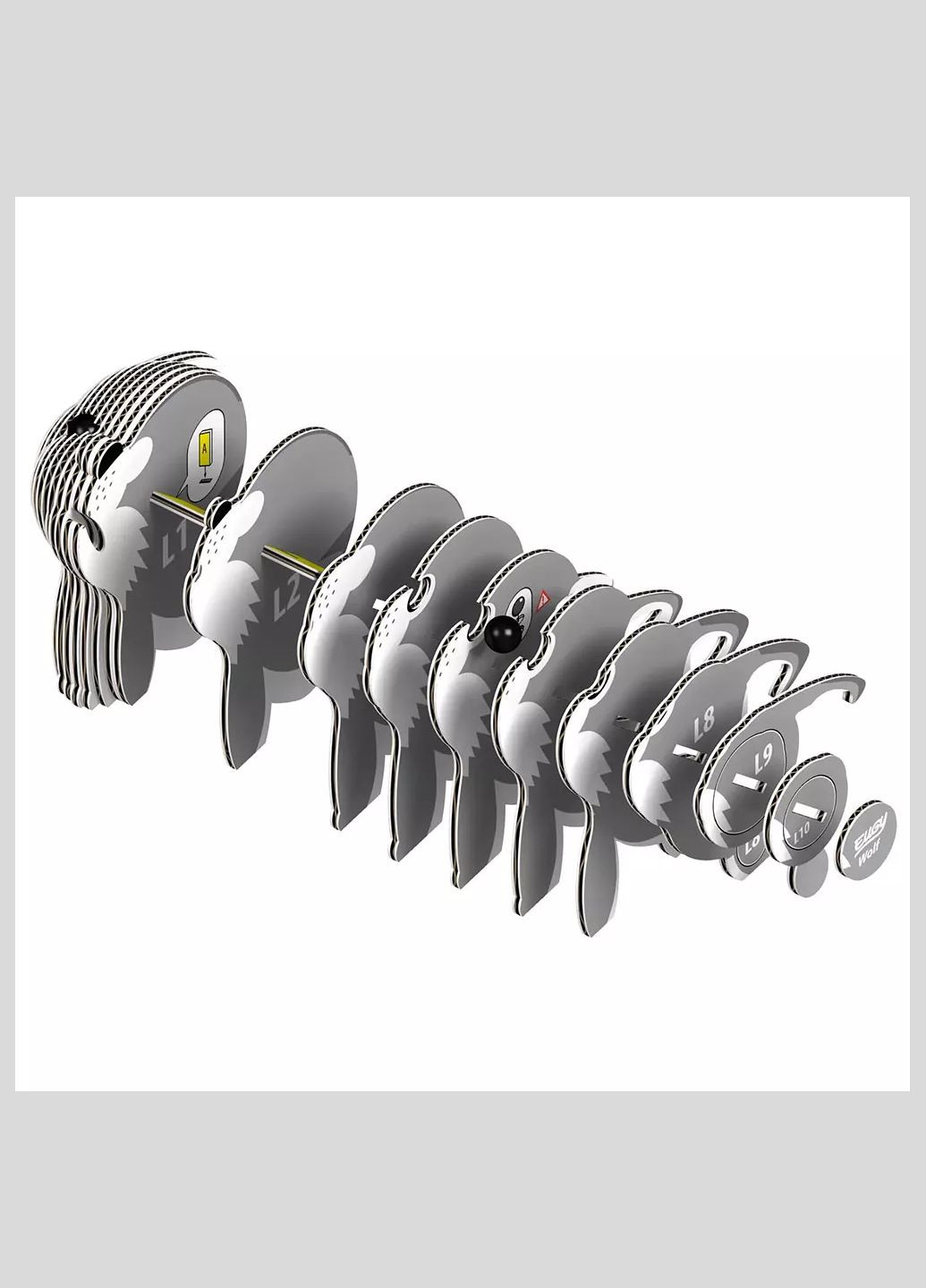 Збірна 3D модель Зоопарк Вовк (XEG-040) Eugy (333252784)