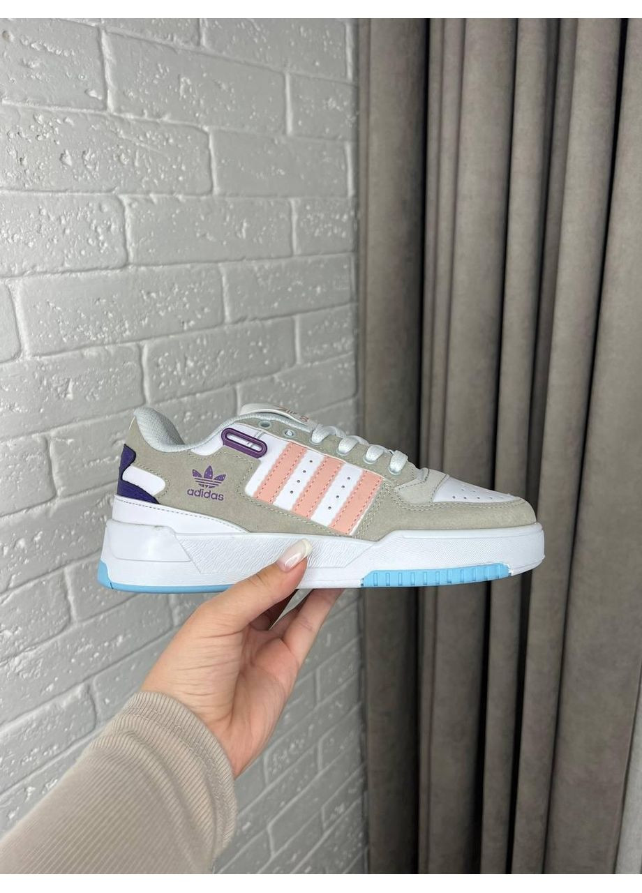 Комбіновані Осінні кросівки чоловічі adidas forum low colors адідас форум No Brand