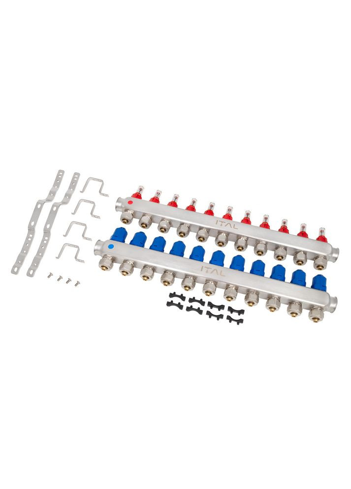 Колекторний блок із витратомірами HC1-11 x 3/4"Ek, нержавіюча сталь ITAL (316088544)