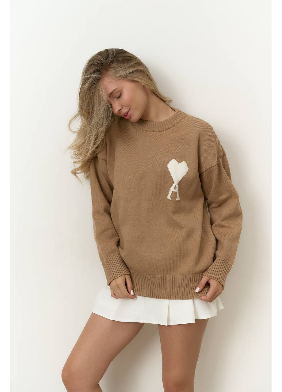 Бежевый демисезонный свитер ami джемпер Україна