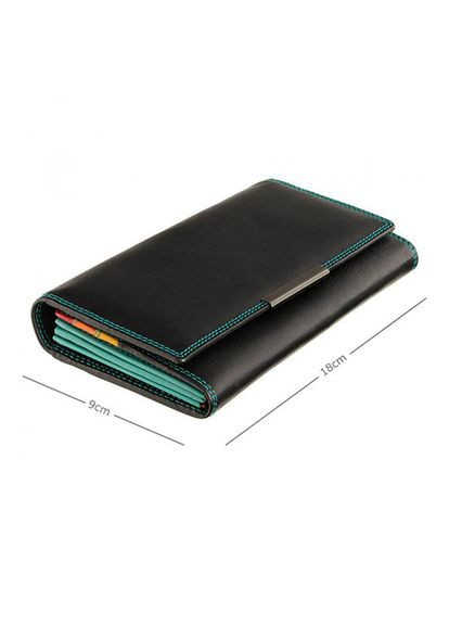 Кошелек женский кожаный черного цвета Visconti (336377526)