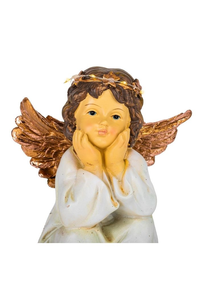 Фигурка с подстветкой Ангел 20х17 см 10507-005 полистоун No Brand (346531671)
