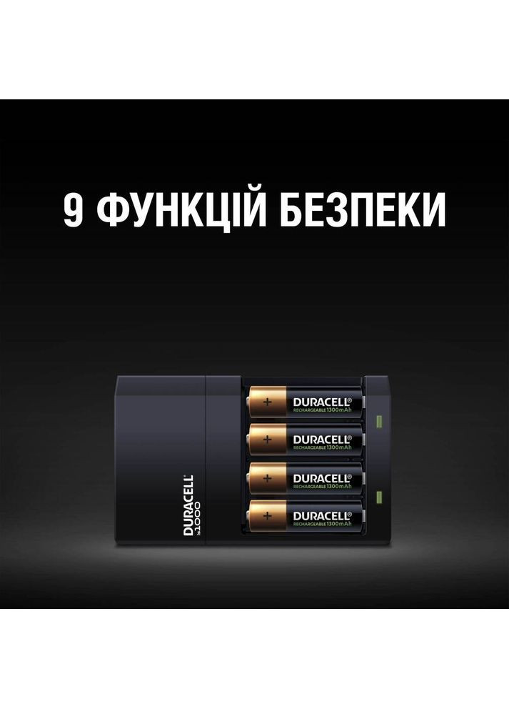 Зарядний пристрій CEF14 + 2AA1300 + 2AAА750 (5000551) Duracell (307436760)